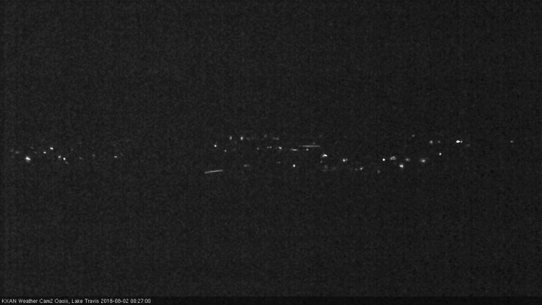 Lake Travis webcam, August 1, 2018 11:30 PM CT