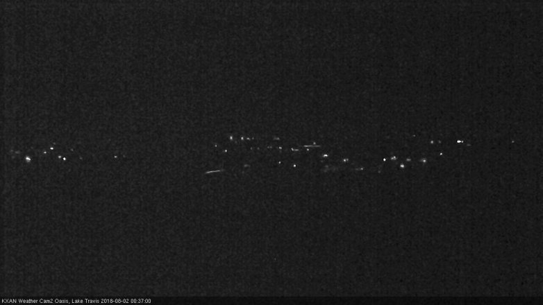 Lake Travis webcam, August 1, 2018 11:40 PM CT