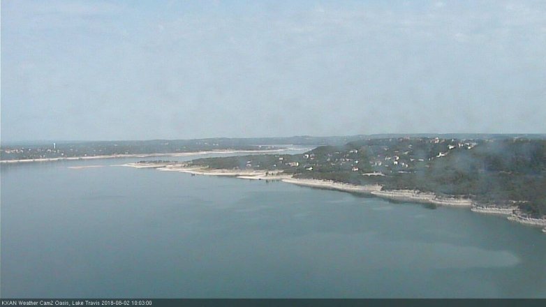 Lake Travis webcam, August 2, 2018 9:05 AM CT