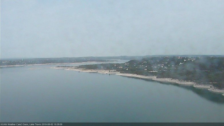 Lake Travis webcam, August 2, 2018 9:40 AM CT