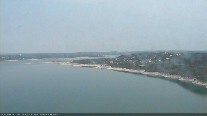 Lake Travis webcam, August 2, 2018 10:10 AM CT