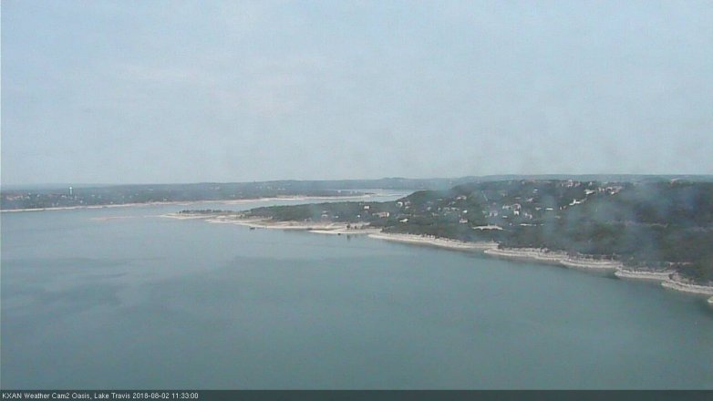 Lake Travis webcam, August 2, 2018 10:35 AM CT