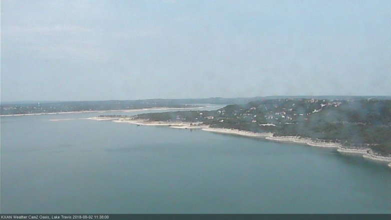 Lake Travis webcam, August 2, 2018 10:40 AM CT