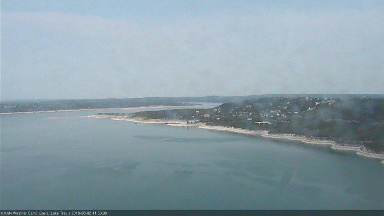 Lake Travis webcam, August 2, 2018 10:55 AM CT
