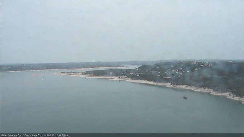 Lake Travis webcam, August 2, 2018 11:25 AM CT