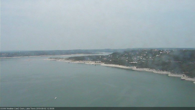 Lake Travis webcam, August 2, 2018 11:40 AM CT