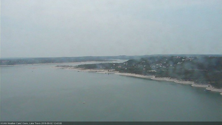 Lake Travis webcam, August 2, 2018 11:45 AM CT