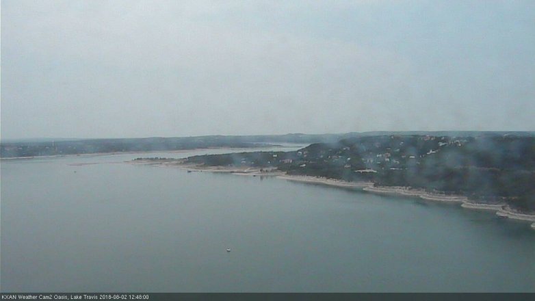 Lake Travis webcam, August 2, 2018 11:50 AM CT