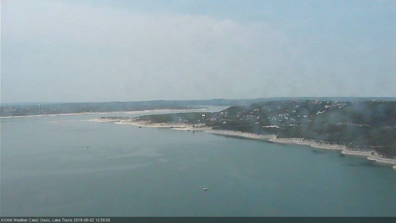 Lake Travis webcam, August 2, 2018 12:00 PM CT