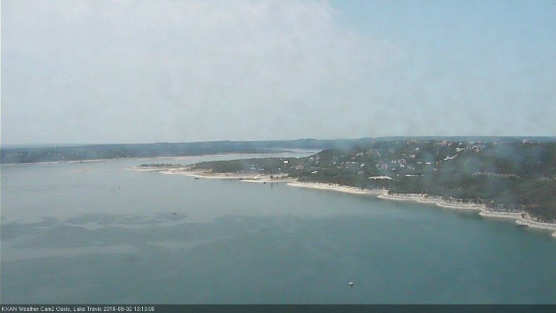 Lake Travis webcam, August 2, 2018 12:15 PM CT