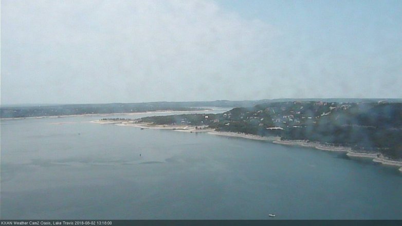 Lake Travis webcam, August 2, 2018 12:20 PM CT