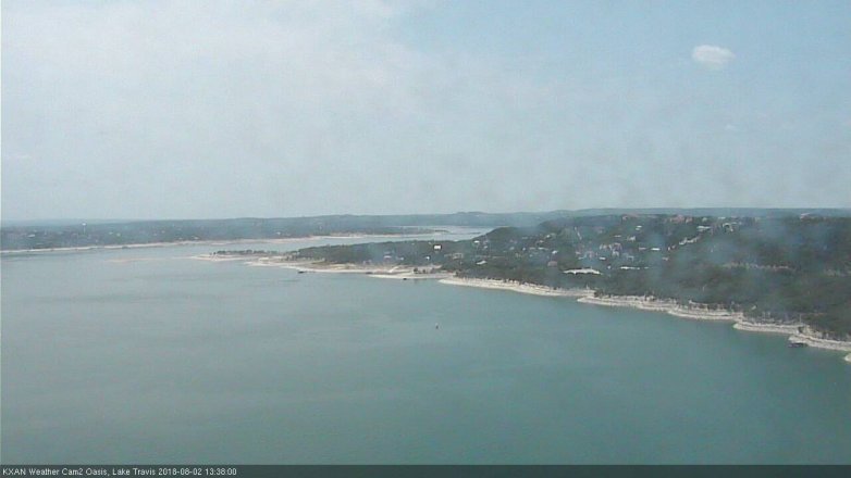 Lake Travis webcam, August 2, 2018 12:40 PM CT