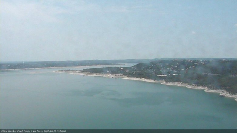 Lake Travis webcam, August 2, 2018 1:00 PM CT