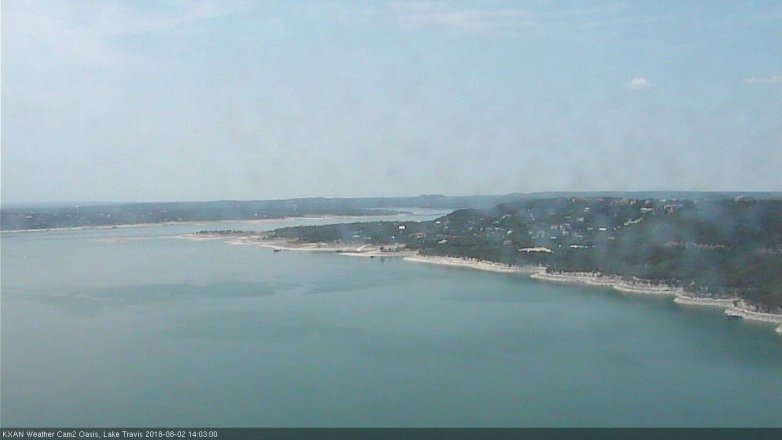 Lake Travis webcam, August 2, 2018 1:05 PM CT