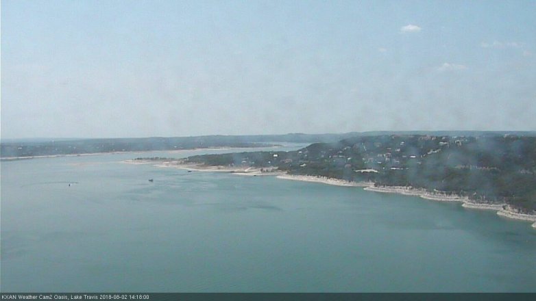 Lake Travis webcam, August 2, 2018 1:20 PM CT