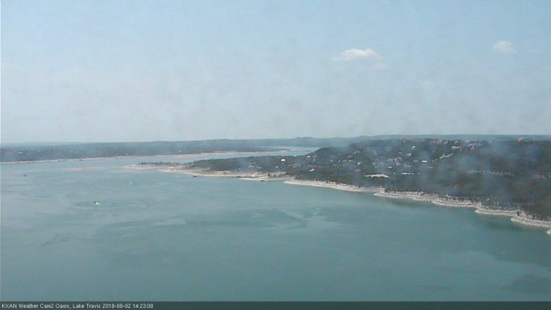 Lake Travis webcam, August 2, 2018 1:25 PM CT