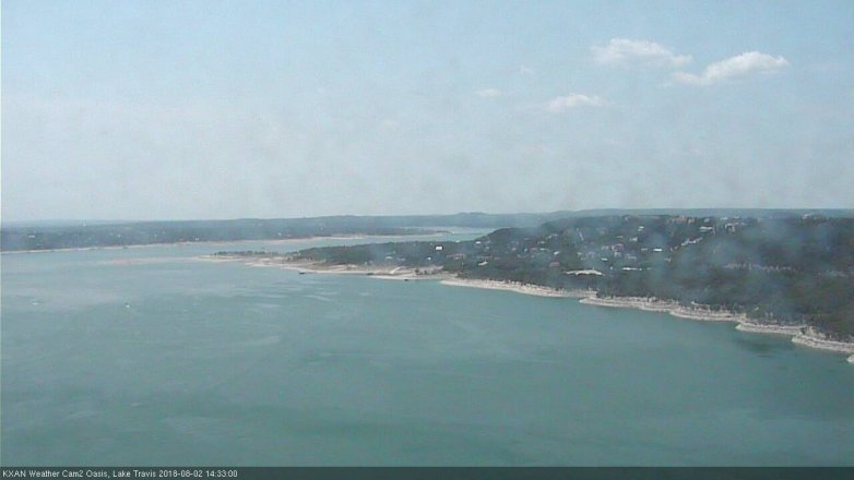 Lake Travis webcam, August 2, 2018 1:35 PM CT