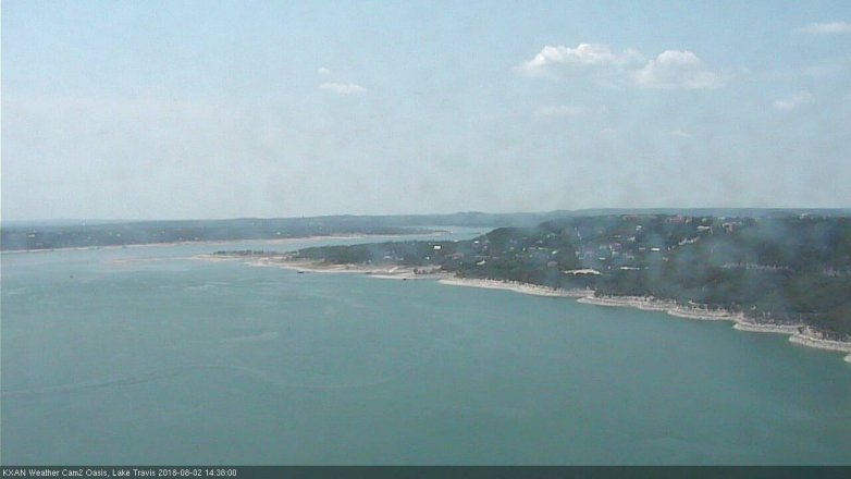 Lake Travis webcam, August 2, 2018 1:40 PM CT