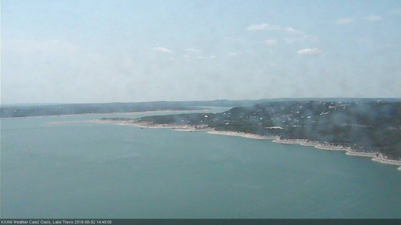 Lake Travis webcam, August 2, 2018 1:50 PM CT