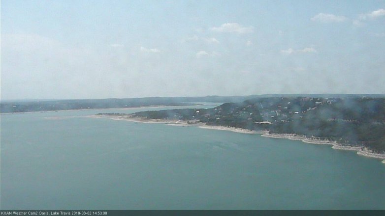 Lake Travis webcam, August 2, 2018 1:55 PM CT