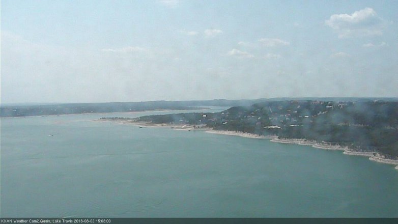 Lake Travis webcam, August 2, 2018 2:05 PM CT