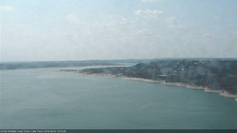 Lake Travis webcam, August 2, 2018 2:35 PM CT