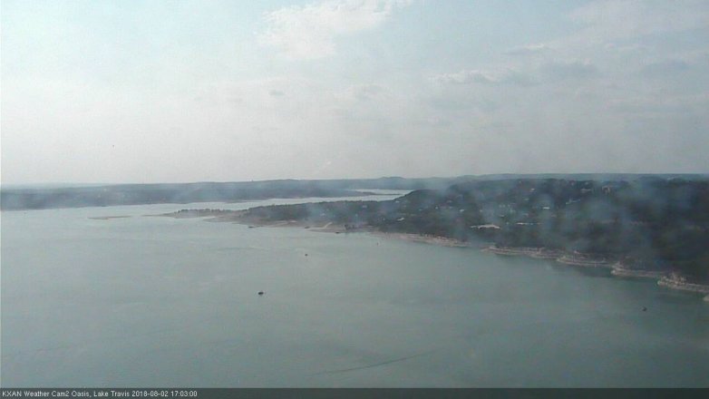 Lake Travis webcam, August 2, 2018 4:05 PM CT