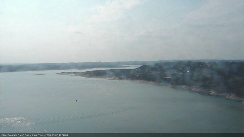 Lake Travis webcam, August 2, 2018 4:10 PM CT