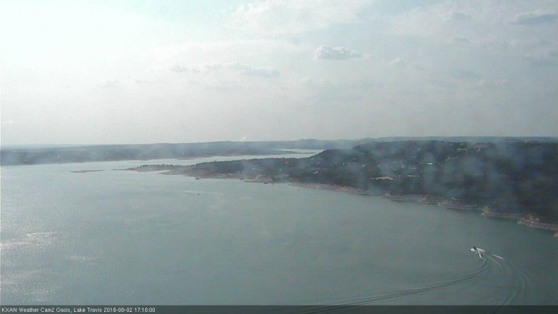 Lake Travis webcam, August 2, 2018 4:20 PM CT