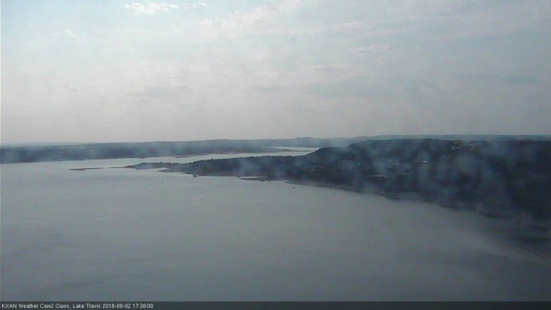 Lake Travis webcam, August 2, 2018 4:40 PM CT