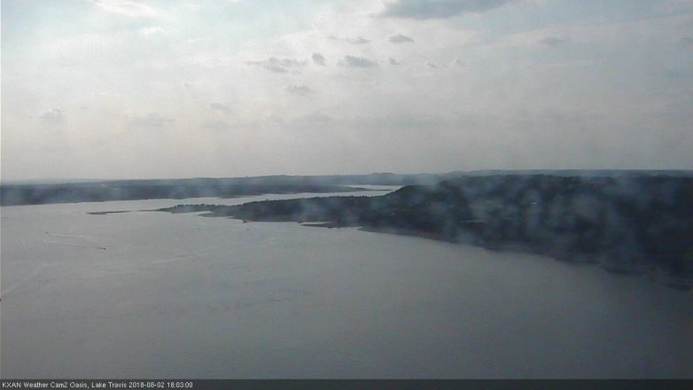 Lake Travis webcam, August 2, 2018 5:05 PM CT