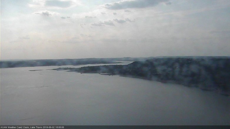 Lake Travis webcam, August 2, 2018 5:10 PM CT