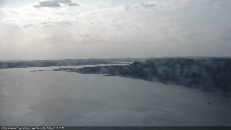 Lake Travis webcam, August 2, 2018 5:20 PM CT