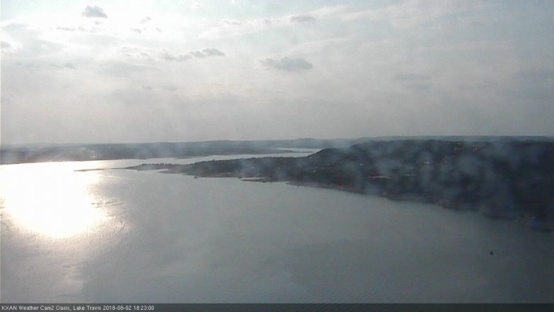 Lake Travis webcam, August 2, 2018 5:25 PM CT