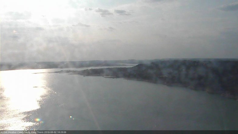 Lake Travis webcam, August 2, 2018 5:30 PM CT