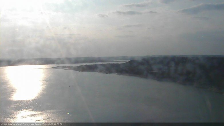 Lake Travis webcam, August 2, 2018 5:40 PM CT