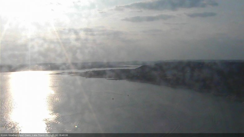 Lake Travis webcam, August 2, 2018 5:50 PM CT