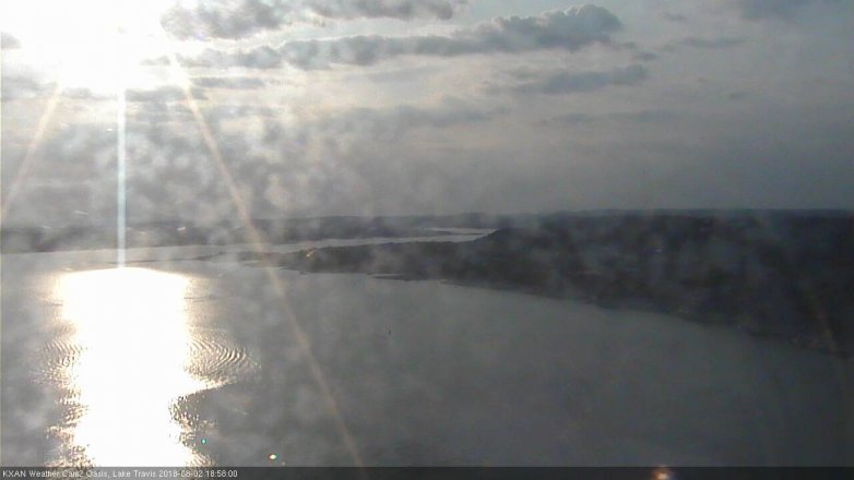 Lake Travis webcam, August 2, 2018 6:00 PM CT