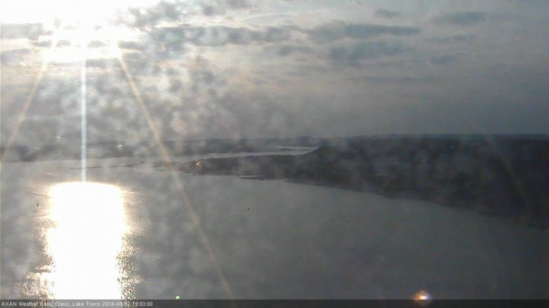 Lake Travis webcam, August 2, 2018 6:05 PM CT