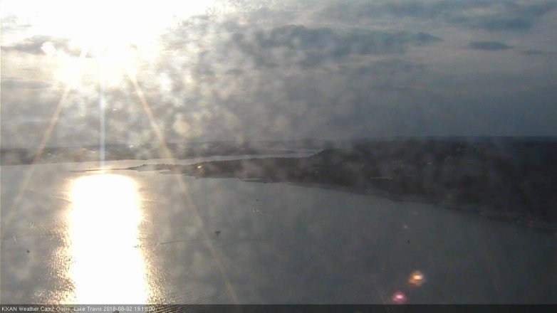 Lake Travis webcam, August 2, 2018 6:20 PM CT