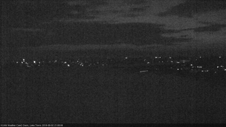 Lake Travis webcam, August 2, 2018 8:10 PM CT