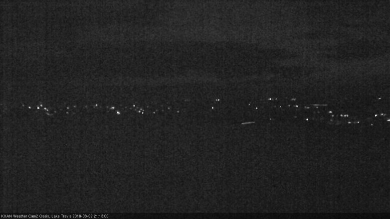 Lake Travis webcam, August 2, 2018 8:15 PM CT