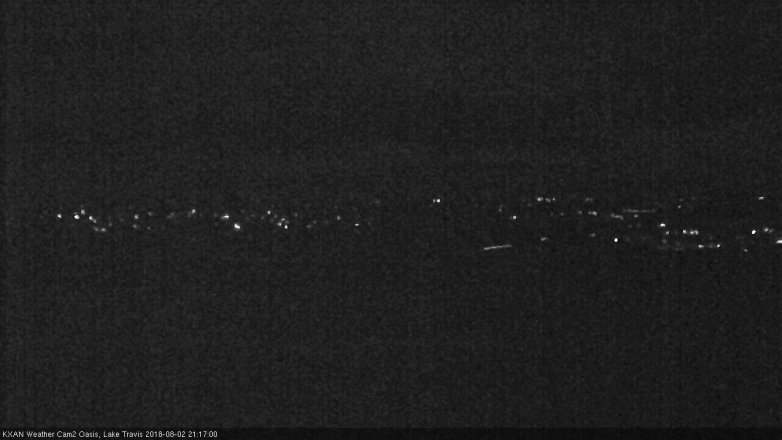 Lake Travis webcam, August 2, 2018 8:20 PM CT