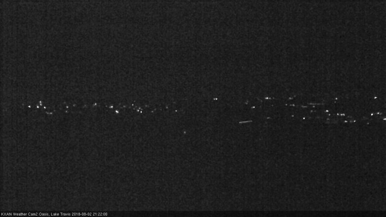 Lake Travis webcam, August 2, 2018 8:25 PM CT