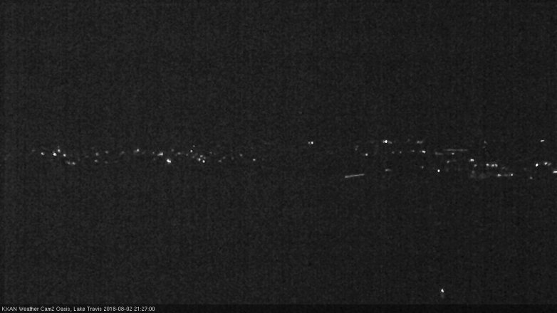 Lake Travis webcam, August 2, 2018 8:30 PM CT