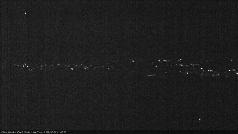 Lake Travis webcam, August 2, 2018 8:45 PM CT