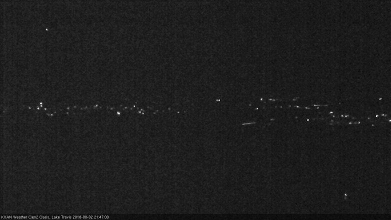 Lake Travis webcam, August 2, 2018 8:50 PM CT