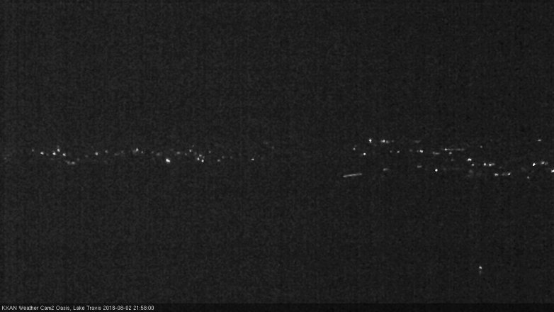 Lake Travis webcam, August 2, 2018 9:00 PM CT