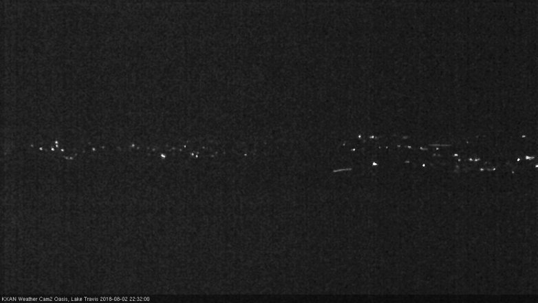 Lake Travis webcam, August 2, 2018 9:35 PM CT