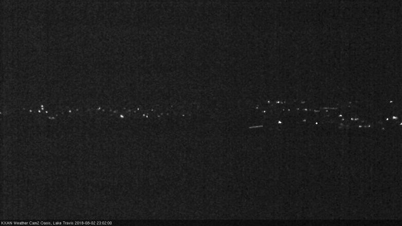 Lake Travis webcam, August 2, 2018 10:05 PM CT